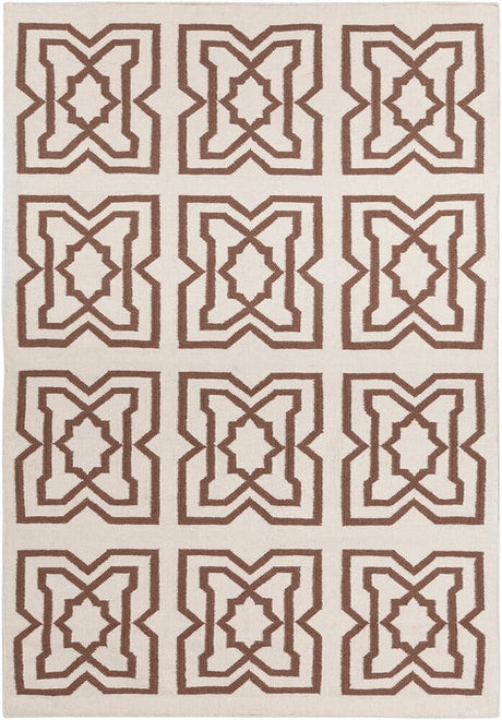 Chandra Lima Lim-25718 Brown / Cream Rugs.