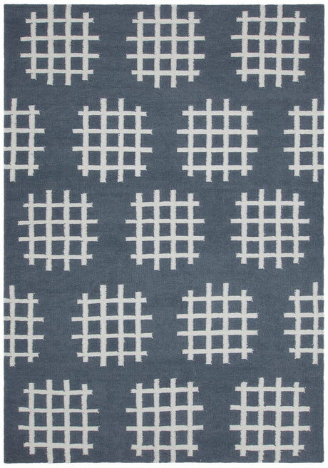 Chandra Lima Lim-25728 Dark Grey / Ivory Rugs.