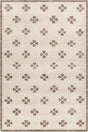 Chandra Lizzie LIZ-57200 Ivory / Brown rug, flat view