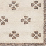 Chandra Lizzie LIZ-57200 Ivory / Brown rug, close-up detail