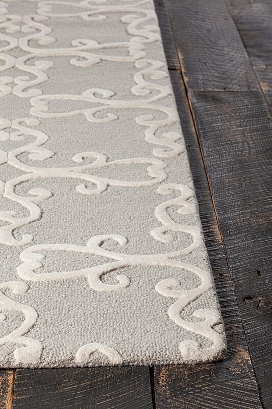 Chandra Makenna Mak42600 Silver / Cream Rugs.