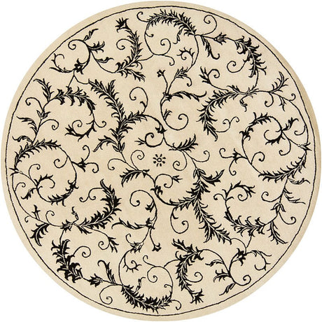 Chandra Metro Met-582 Ivory / Black Rugs.