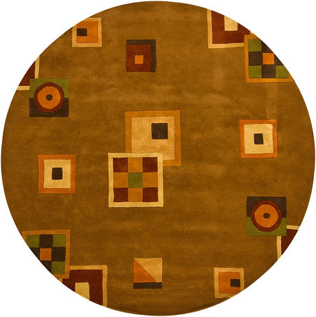 Chandra Metro Met536 Brown / Green / Gold / Burgundy / Tan Rugs.