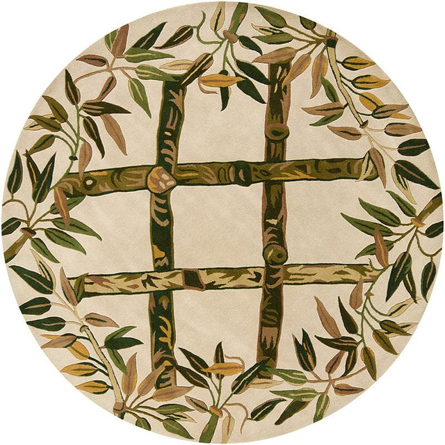 Chandra Metro Met555 Ivory / Green / Gold / Tan / Brown Rugs.