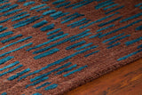 Chandra Misty Mis42300 Brown / Blue Rugs.