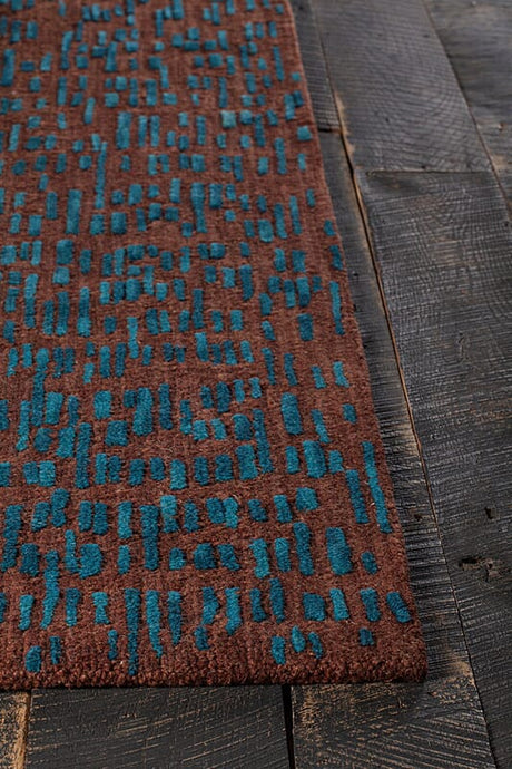 Chandra Misty Mis42300 Brown / Blue Rugs.