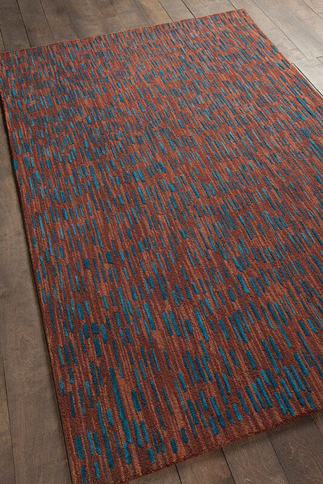 Chandra Misty Mis42300 Brown / Blue Rugs.