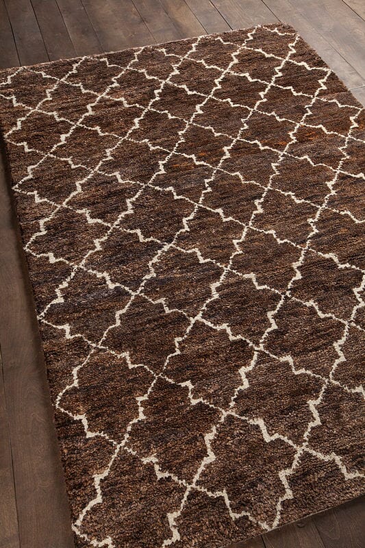 Chandra Nesco Nes32702 Dark Brown Rugs.