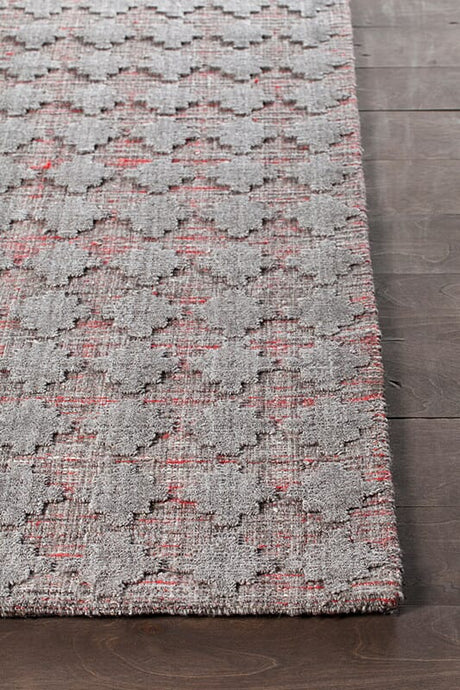 Chandra Netix Net33201 Red / Grey Rugs.