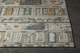 Chandra Nimah Nim-46504 White / Black / Brown Rugs.