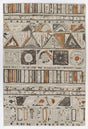 Chandra Nimah Nim-46504 White / Black / Brown Rugs.