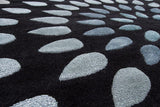Chandra Oleander Ole-24802 Black / Grey Rugs.
