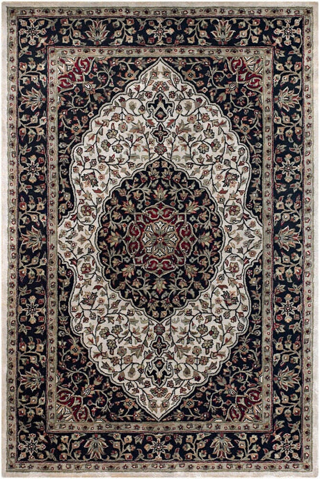 Chandra Panna Pan3305 White / Black / Red / Green / Tan / Brown / Grey Rugs.