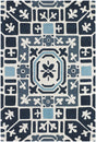 Chandra Parson Gray Par31103 Navy / Blue / Grey / Off White Rugs.