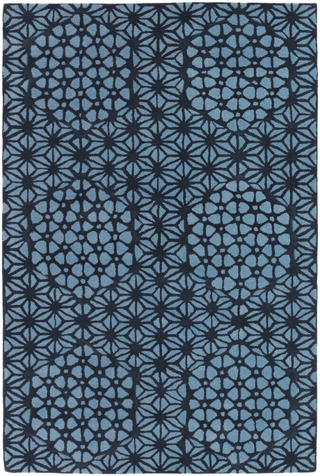 Chandra Parson Gray Par31105 Blue / Navy Rugs.