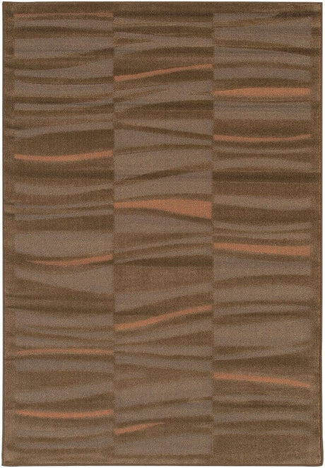 Chandra Rita Rit2505 Brown / Taupe / Peach Rugs.