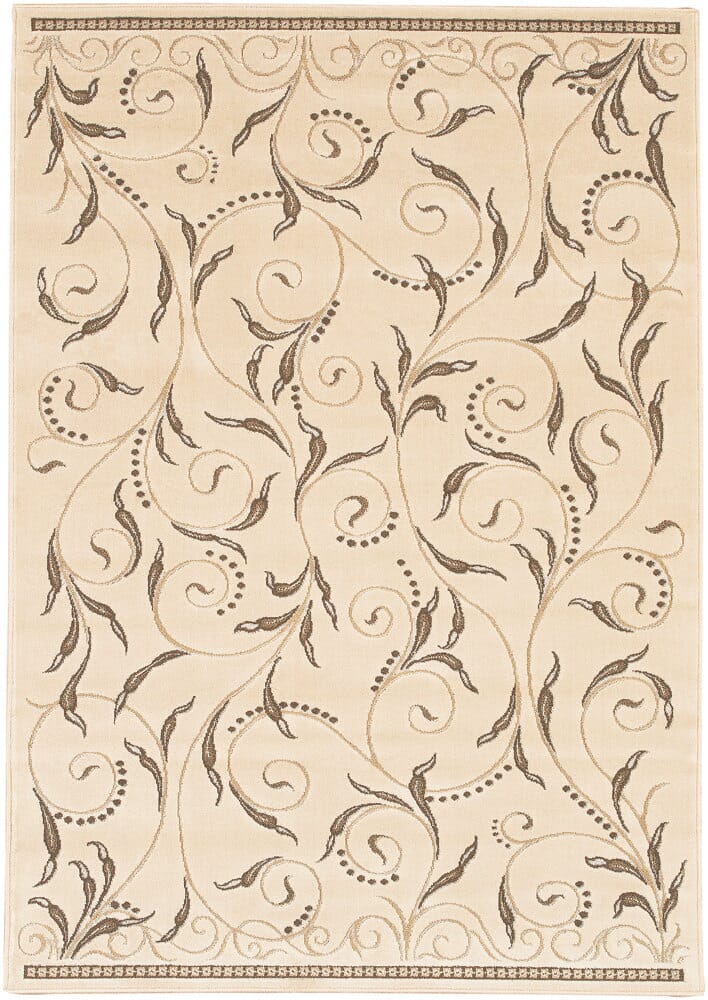 Chandra Rita Rit2508 Ivory / Brown / Tan Rugs.