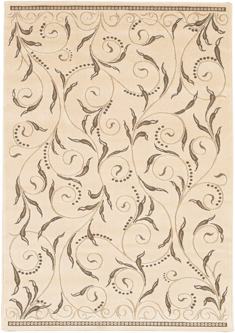 Chandra Rita Rit2508 Ivory / Brown / Tan Rugs.