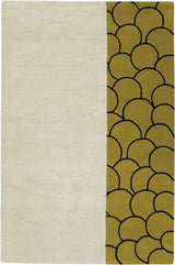 Chandra Rowe Row11118 White / Black / Green Rugs.