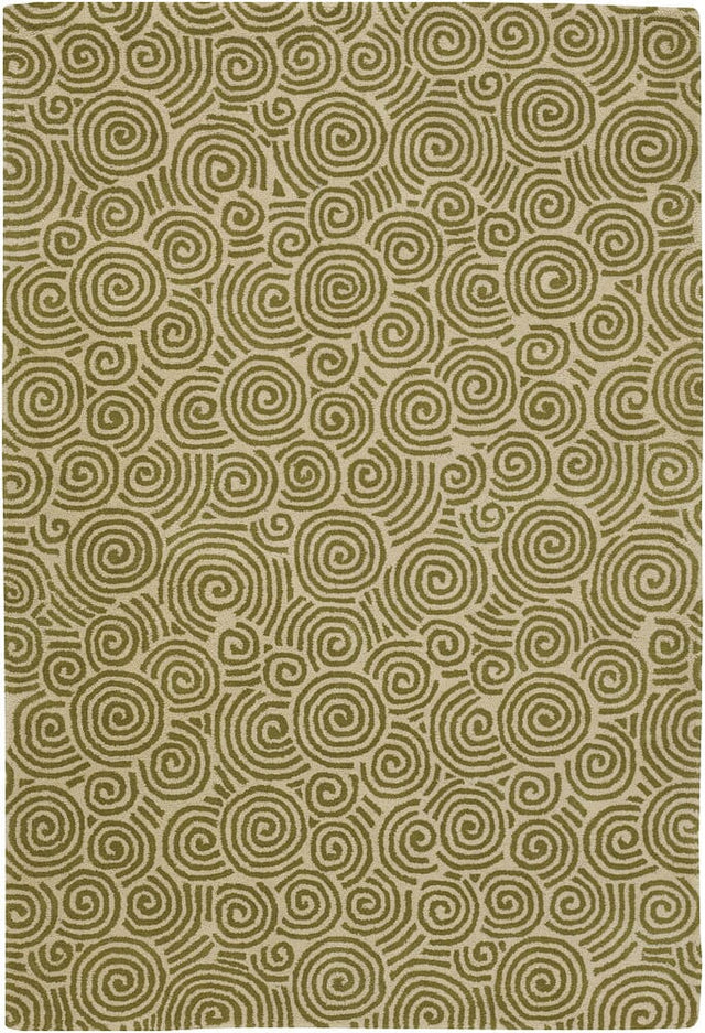 Chandra Rowe Row11120 Green / Ivory Rugs.