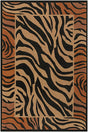 Chandra Safari Saf15003 Brown / Black / Orange / Tan Rugs.