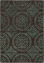 Chandra Satara Sat16201 Brown / Blue Rugs.