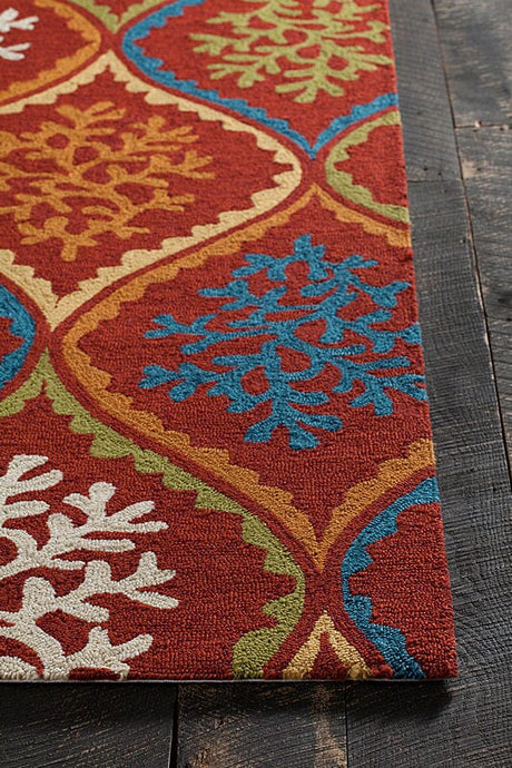 Chandra Terra Ter-35106 Red Rugs.