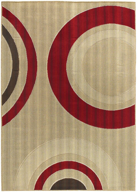 Chandra Torino Tor9002 Red / Beige / Brown Rugs.