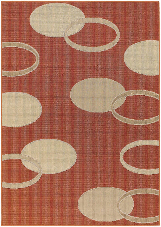 Chandra Torino Tor9008 Orange / Beige Rugs.