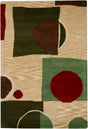 Chandra Tupelo Tup19803 Green / Cherry / Beige / Tan / Brown Rugs.