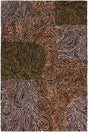 Chandra Twister Twi25101 Multi / Green / Lavender / Tan Rugs.