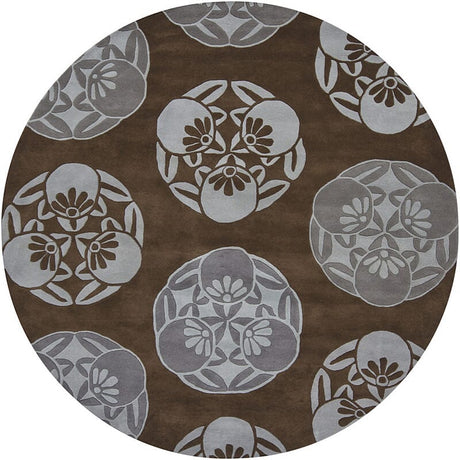 Chandra Venetian Ven6001 Brown / Blue Rugs.