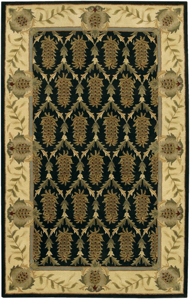 Chandra Verona Ver602 Black / Gold / Brown / Green Rugs.