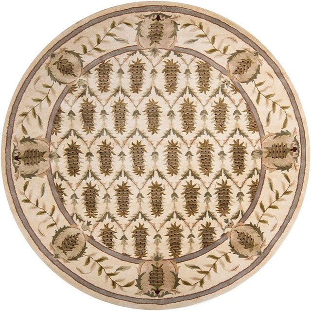 Chandra Verona Ver603 Ivory / Gold / Tan / Green / Brown Rugs.