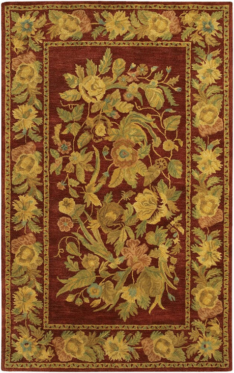 Chandra Verona Ver604 Burgundy / Gold / Green / Blue / Peach Rugs - Chandra - ver604 - 79106