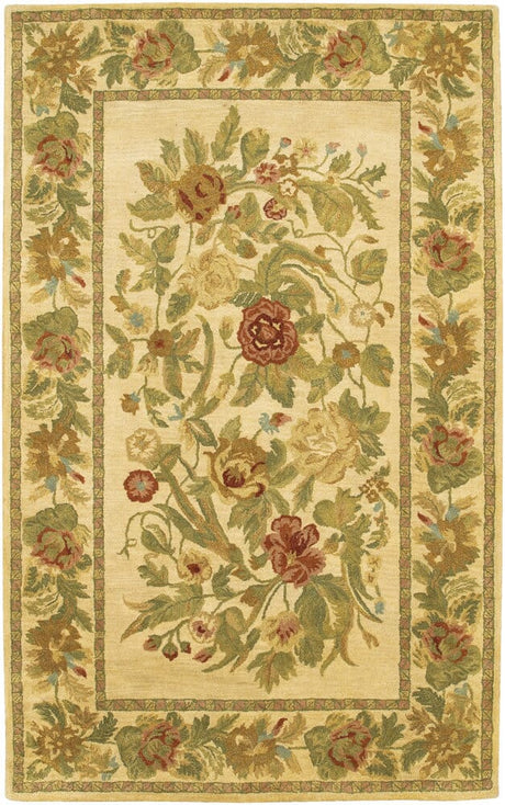 Chandra Verona Ver605 Gold / Green / Blue / Peach / Burgundy Rugs.