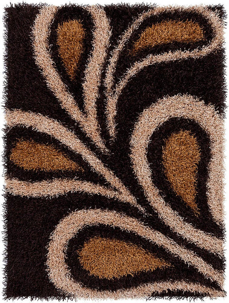 Chandra Vivid Viv-25500 Brown / Taupe / Tan Rugs.