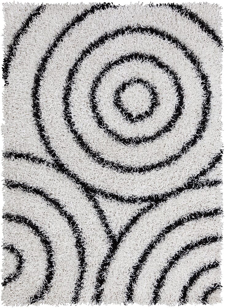 Chandra Vivid Viv-25511 White / Black Rugs.