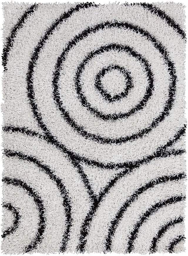 Chandra Vivid Viv-25511 White / Black Rugs.