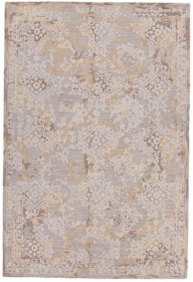 Chandra Zyana Zya43900 Grey / Brown / Gold / Beige Rugs.