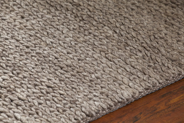 Chandra Chloe CHL-38502 Brown rug, side detail view