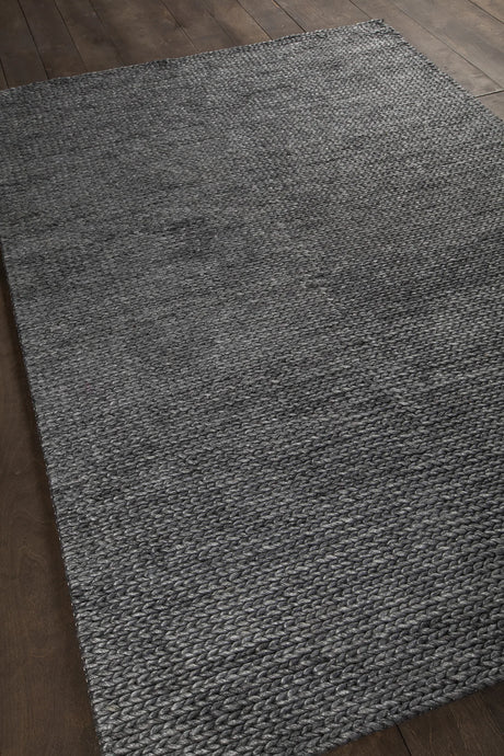 Chandra Chloe CHL-38503 Grey rug, angled side view