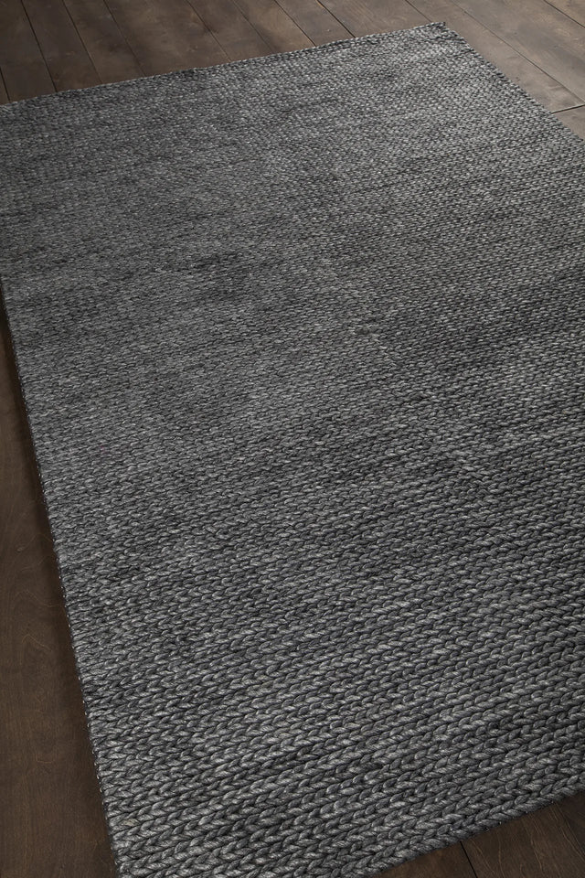 Chandra Chloe CHL-38503 Grey rug, angled side view