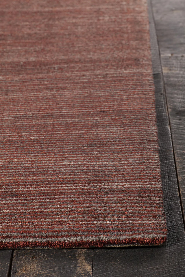 Chandra Citizen CIT-34301 Rust rug, corner detail