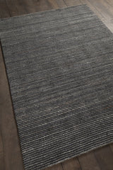 Chandra Citizen CIT-34302 Charcoal rug, angled side view