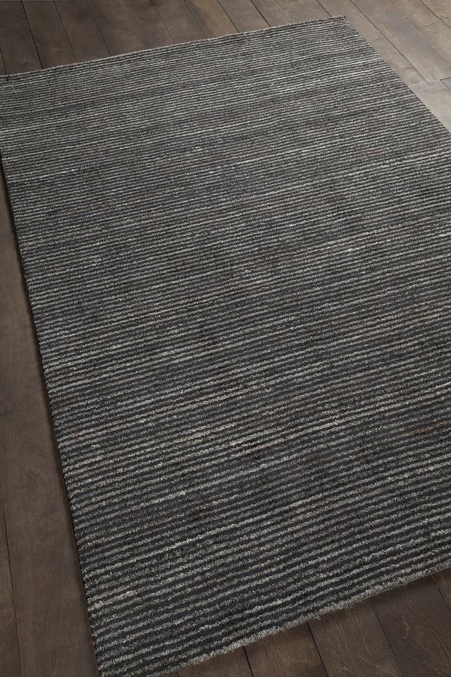 Chandra Citizen CIT-34302 Charcoal rug, angled side view
