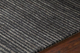 Chandra Citizen CIT-34302 Charcoal rug, side detail view