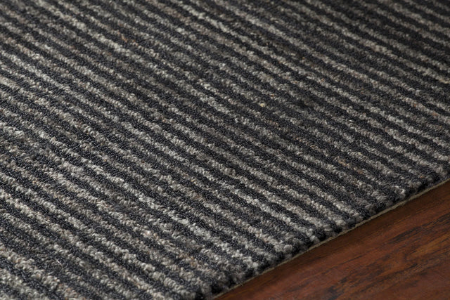 Chandra Citizen CIT-34302 Charcoal rug, side detail view