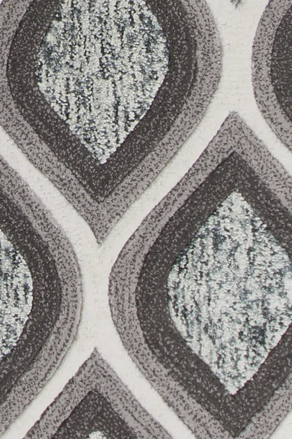 Chandra Clara CLA-7102 Grey and White rug, texture close-up