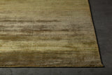 Chandra Cleo CLE-49102 Green rug, corner detail